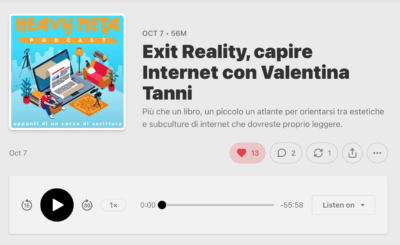 2023 / Exit Reality, capire Internet con Valentina Tanni
